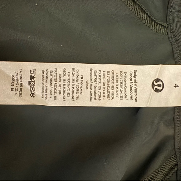 Women’s Lulu Lemon Wunder Train Track Green Jacket Sz 4 - Picture 6 of 6